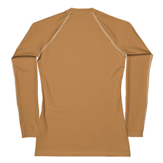 Skin Tone Long Sleeve Swim Shirt  Women's Rash Guard UPF 50 - Bronze Skin Tone Swimwear Berry Jane™