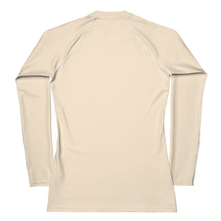 Skin Tone Naked Rash Guard Swimsuit Long Sleeve Swim Shirt UPF 50 - Latte Cream Skin Tone Swimwear Berry Jane™