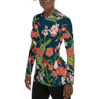 Women's UPF 50+ Rash Guard -Seychelles Floral Rash Guards & Swim Shirts Berry Jane™