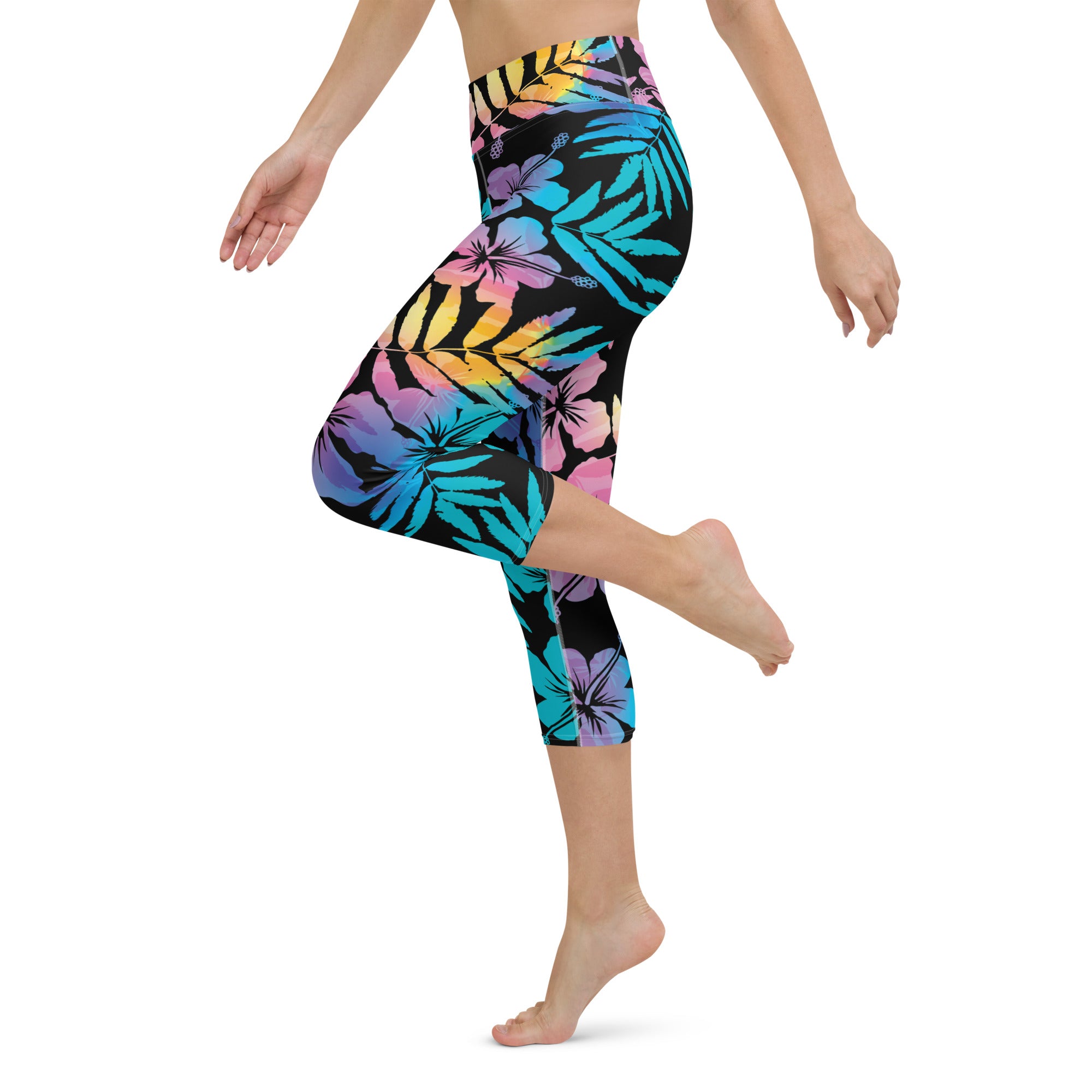 Retro Vibe Yoga Capri Leggings - Retro Vibe Collection - Area F Island  Clothing