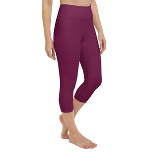Women's Chlorine Resistant High Waist Modest Swim Leggings UPF 50 Sun Protection - Plum Swim leggings Berry Jane™