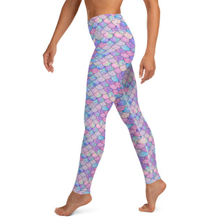 UPF 50 Pastel Mermaid Scales Swim Pant Paddle Board Yoga Leggings Swim leggings Berry Jane™