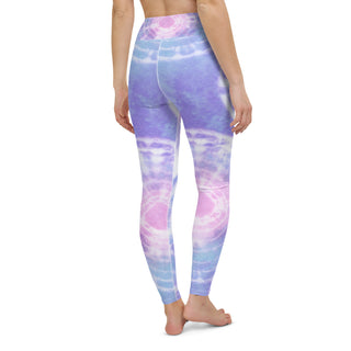 UPF 50 Pastel Pink Purple Blue Tie Dye Paddleboard Yoga Swim Leggings Swim leggings Berry Jane™