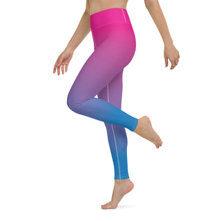 Ombre Pink and Blue Yoga Leggings Yoga Leggings Berry Jane™