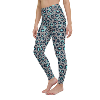 Women's Leopard Print Snow Base Layer Pants - Grey base layer pant Berry Jane™