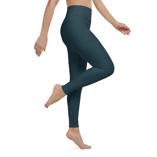 High Waist Paddleboard Swim Leggings UPF 50 Full-length, Seychelles Floral Blue Swim leggings Berry Jane™