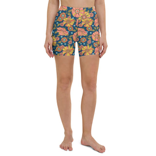 Retro Floral 70s Bike Short Bikini Bottoms swim shorts Berry Jane™