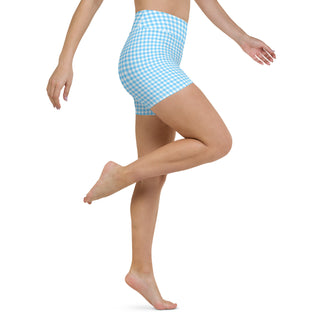 Women's UPF 50 Blue Gingham 5" Bike Style Swim Shorts swim shorts Berry Jane™