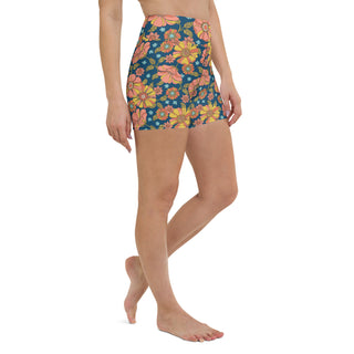 Retro Floral 70s Bike Short Bikini Bottoms swim shorts Berry Jane™