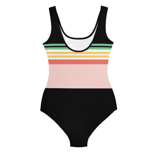 Girls Tween UPF 50 1-Pc. Swimsuit - Vintage Hawaii Stripe Swimsuit 1 Pc. Berry Jane™