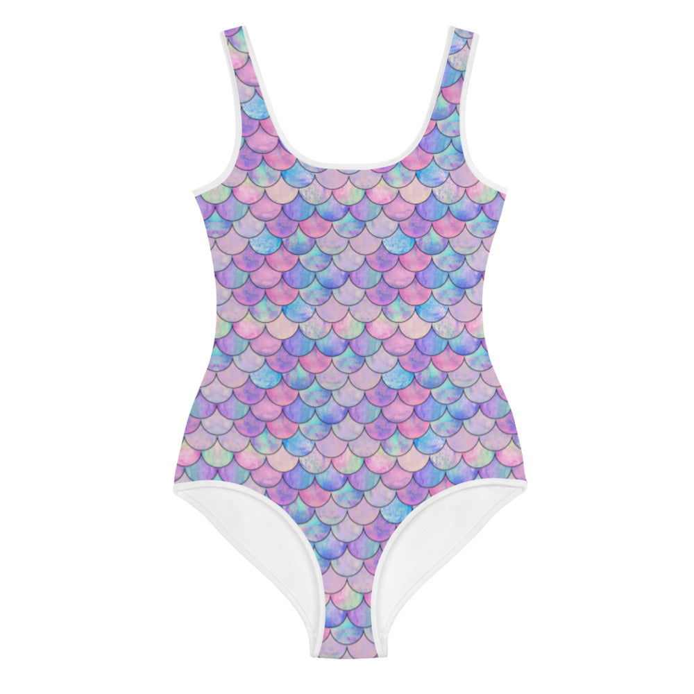 Girls Tween (8-20) Pastel Mermaid Scales Swimsuit – Berry Jane™