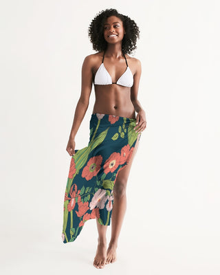 Seychelles Floral Swimsuit Cover Up, Women's Long Sarong Swimsuit Cover up Berry Jane™