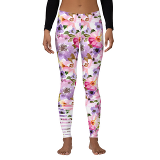 Women's Low-Mid Rise Floral Swim Leggings, Paddleboard, SUP Swim leggings Berry Jane™