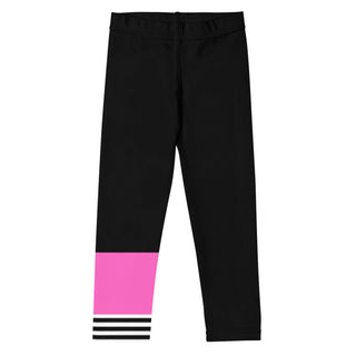 Toddler Girls (2T-7) UPF 50 Swim Leggings - Black + Pink Swim leggings Berry Jane™