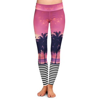 Surf Leggings UPF 50 Malibu Sunset SUP Swim Leggings (full length) Swim leggings Berry Jane™