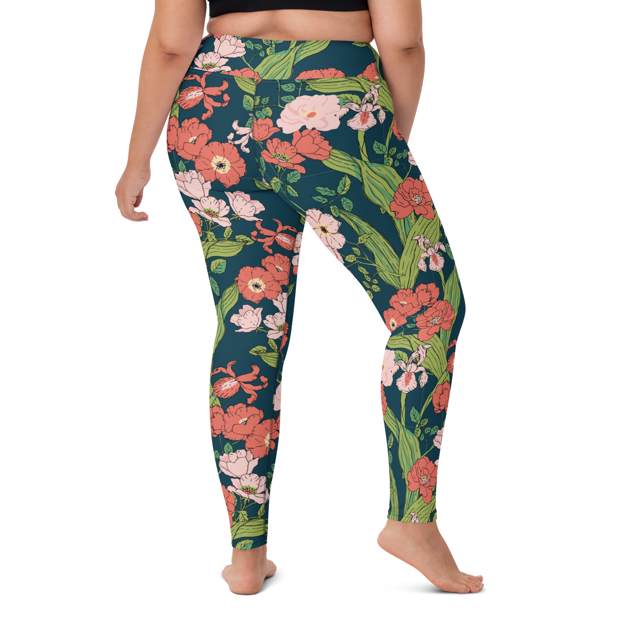 Women's Plus Size Swim Leggings UPF 50 2XL-6XL - Seychelles Floral – Berry  Jane™