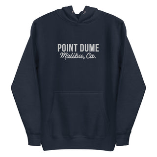 Point Dume Malibu CA Navy Blue Embroidered Beach Hoodie Shirts & Tops Berry Jane™