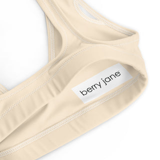 Skin Tone Recycled Fabric Bralette Swim Bikini Top - Latte Cream Skin Tone Swimwear Berry Jane™