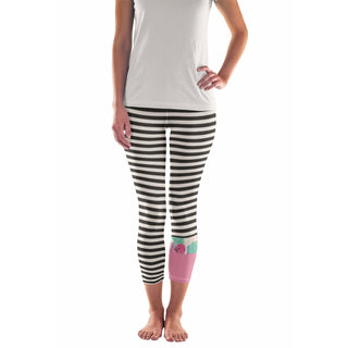 Black and White Stripe Paddle board Swim SUP Yoga Capri Leggings Swim leggings Berry Jane™