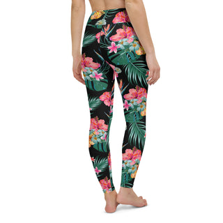 UPF 50 Women's Surf, Swim, Surf Paddleboard Pant - Hawaiian Botanical Swim leggings Berry Jane™