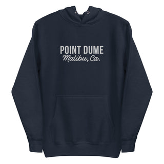 Point Dume Malibu CA Beach Hoodie Sweater, Navy