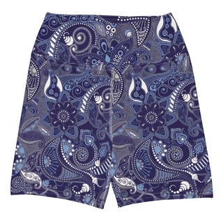 5" Swim Shorts UV Women's Paddleboard Shorts Long Swim Shorts - Blue Paisley swim shorts Berry Jane™