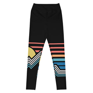 Women's UPF 50 Paddleboard SUP Swim Leggings - Colorado Mountains swim leggings Berry Jane™