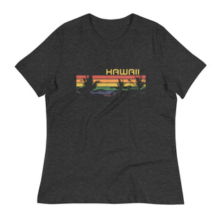 Women's Hawaii Retro 70s Style Relaxed T-Shirt T-Shirts Berry Jane™