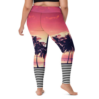 Surf Leggings UPF 50 Malibu Sunset SUP Swim Leggings (full length) Swim leggings Berry Jane™