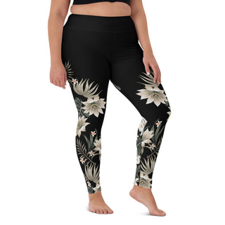 Floral Surf Leggings for Men Hibiscus Flower Hawaiian Pattern Mens Yoga  Pants White at  Men's Clothing store