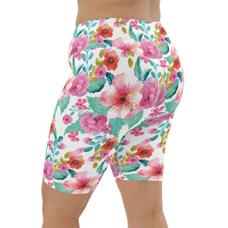 UV UPF 50+ Women's Swim Jammers Long Swim Shorts Paddle board Shorts XS-XL - Maui Floral swim shorts Berry Jane™